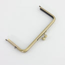6 x 3 inch Kisslock Antique Brass Metal Purse Frame | SUPPLY4BAG