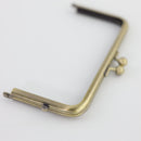 6 x 3 inch Kisslock Antique Brass Metal Purse Frame | SUPPLY4BAG