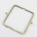 6 x 3 inch Kisslock Antique Brass Metal Purse Frame | SUPPLY4BAG