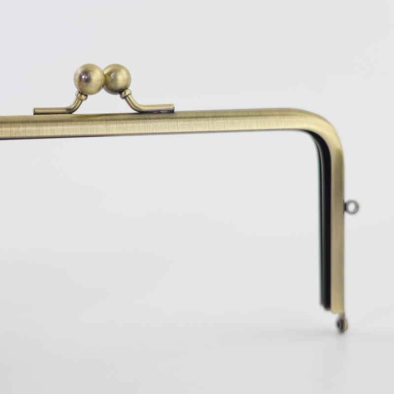 6 x 3 inch Kisslock Antique Brass Metal Purse Frame | SUPPLY4BAG