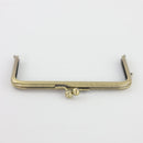6 x 3 inch Kisslock Antique Brass Metal Purse Frame | SUPPLY4BAG