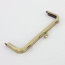 7 x 2.5 inch Kisslock Antique Brass Metal Purse Frame | SUPPLY4BAG
