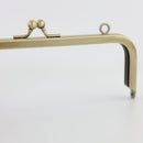 7 x 2.5 inch Kisslock Antique Brass Metal Purse Frame | SUPPLY4BAG