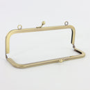 7 x 2.5 inch Kisslock Antique Brass Metal Purse Frame | SUPPLY4BAG