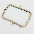 7 x 2.5 inch Kisslock Antique Brass Metal Purse Frame | SUPPLY4BAG