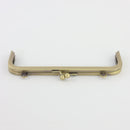 7 x 2.5 inch Kisslock Antique Brass Metal Purse Frame | SUPPLY4BAG