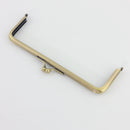 7.5 x 2.5 inch Kisslock Antique Brass Metal Purse Frame | SUPPLY4BAG