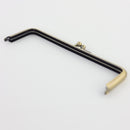 7.5 x 2.5 inch Kisslock Antique Brass Metal Purse Frame | SUPPLY4BAG
