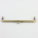 7.5 x 2.5 inch Kisslock Antique Brass Metal Purse Frame | SUPPLY4BAG