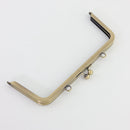 8 1/2 x 3 1/4 inch - Antique Brass Trapezoid Shape Metal Purse Frame