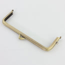 6 7/8 x 2 1/2 inch Teardrop Closure Antique Brass Metal Purse Frame