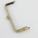 6 7/8 x 2 1/2 inch Teardrop Closure Antique Brass Metal Purse Frame