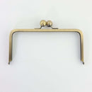 8 1/4 x 4 inch - Kisslock Antique Brass Metal Purse Frame | SUPPLY4BAG