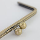 8 1/4 x 4 inch - Kisslock Antique Brass Metal Purse Frame | SUPPLY4BAG