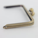 8 1/4 x 4 inch - Kisslock Antique Brass Metal Purse Frame | SUPPLY4BAG