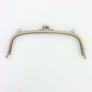 8 1/2 x 3 inch Antique Brass Arch Shape Metal Purse Frame with O Rings