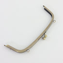 8 1/2 x 3 inch Antique Brass Arch Shape Metal Purse Frame with O Rings