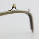 8 1/2 x 3 inch Antique Brass Arch Shape Metal Purse Frame with O Rings