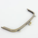 8 1/2 x 3 inch Antique Brass Arch Shape Metal Purse Frame with O Rings