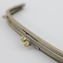 8 1/2 x 3 inch Antique Brass Arch Shape Metal Purse Frame with O Rings