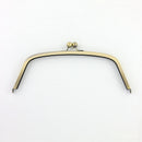 10 1/4 x 3 3/4 inch - Antique Brass Arch Shape Metal Purse Frame