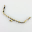 10 1/4 x 3 3/4 inch - Antique Brass Arch Shape Metal Purse Frame