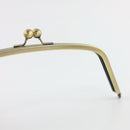 10 1/4 x 3 3/4 inch - Antique Brass Arch Shape Metal Purse Frame