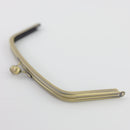 10 1/4 x 3 3/4 inch - Antique Brass Arch Shape Metal Purse Frame