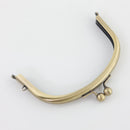5 x 3 inch Antique Brass Arched Shape Purse Frame | SUPPLY4BAG