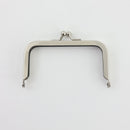 3 1/2 x 2 inch - Silver Metal Purse Frame | SUPPLY4BAG