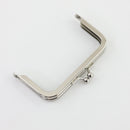 3 1/2 x 2 inch - Silver Metal Purse Frame | SUPPLY4BAG