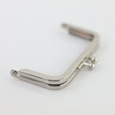 3 1/2 x 2 inch - Silver Metal Purse Frame | SUPPLY4BAG