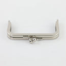 3 1/2 x 2 inch - Silver Metal Purse Frame | SUPPLY4BAG
