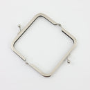 3 1/2 x 2 inch - Silver Metal Purse Frame | SUPPLY4BAG