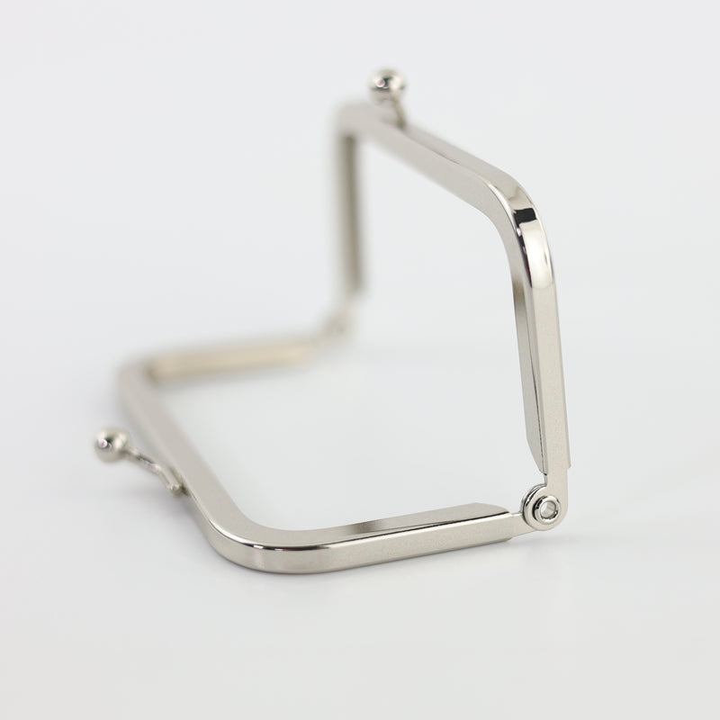 3 1/2 x 2 inch - Silver Metal Purse Frame | SUPPLY4BAG