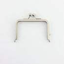 4 x 2 3/4 inch - Silver Metal Purse Frame | SUPPLY4BAG