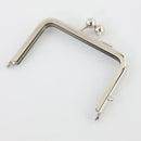 4 x 2 3/4 inch - Silver Metal Purse Frame | SUPPLY4BAG
