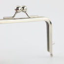 4 x 2 3/4 inch - Silver Metal Purse Frame | SUPPLY4BAG