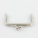 4 x 2 3/4 inch - Silver Metal Purse Frame | SUPPLY4BAG
