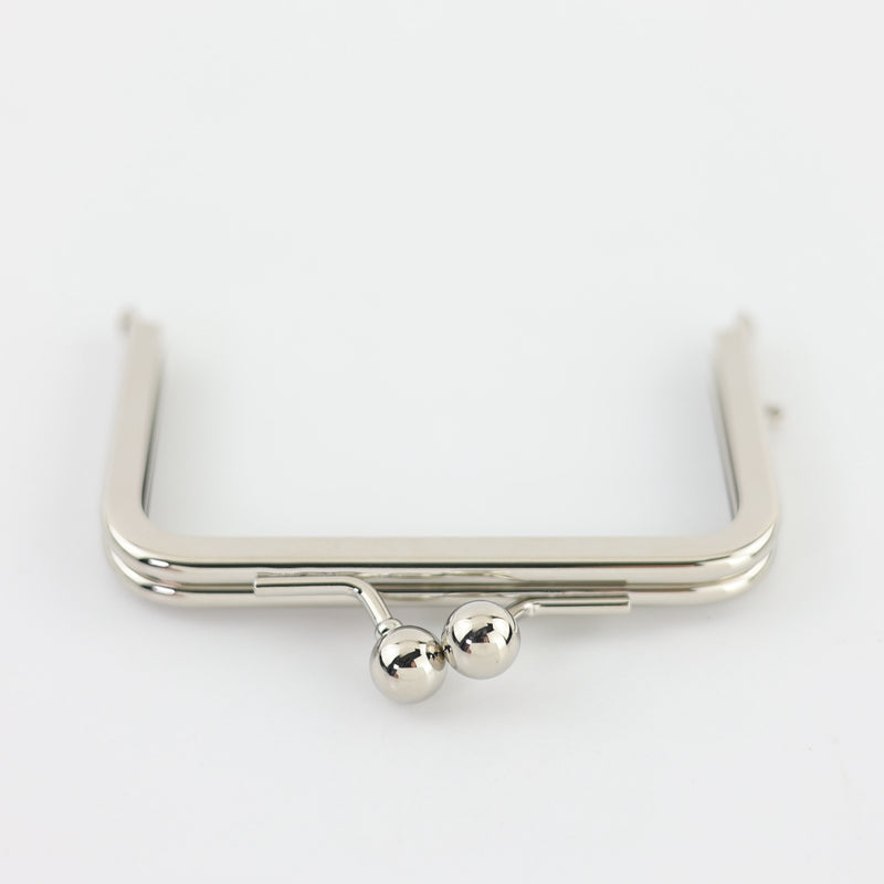 4 x 2 3/4 inch - Silver Metal Purse Frame | SUPPLY4BAG