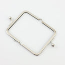 4 x 2 3/4 inch - Silver Metal Purse Frame | SUPPLY4BAG