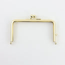 4 1/2 x 2 1/2 inch - Gold Metal Purse Frame | SUPPLY4BAG