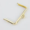 4 1/2 x 2 1/2 inch - Gold Metal Purse Frame | SUPPLY4BAG