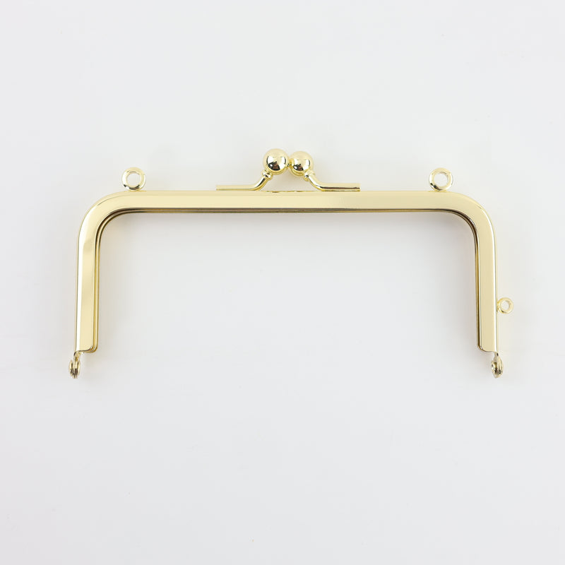 4 7/8 x 2 1/8 inch - Gold Metal Purse Frame | SUPPLY4BAG