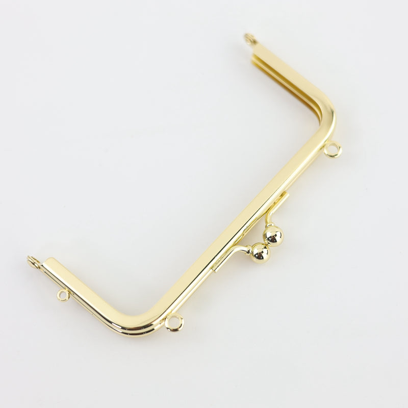 4 7/8 x 2 1/8 inch - Gold Metal Purse Frame | SUPPLY4BAG