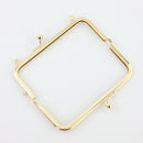 4 7/8 x 2 1/8 inch - Gold Metal Purse Frame | SUPPLY4BAG