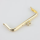5 x 2 inch - Ball Clasp Gold Metal Purse Frame | SUPPLY4BAG