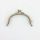 4 x 2 1/4 inch - Ball Clasp - Antique Brass Arched Shape Purse Frame