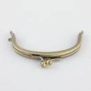 4 x 2 1/4 inch - Ball Clasp - Antique Brass Arched Shape Purse Frame