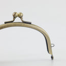 4 x 2 1/4 inch - Ball Clasp - Antique Brass Arched Shape Purse Frame